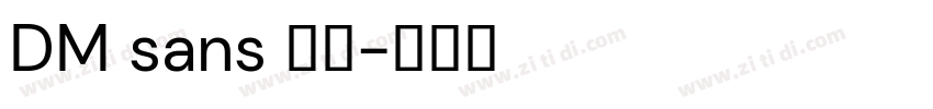 DM sans 字体字体转换